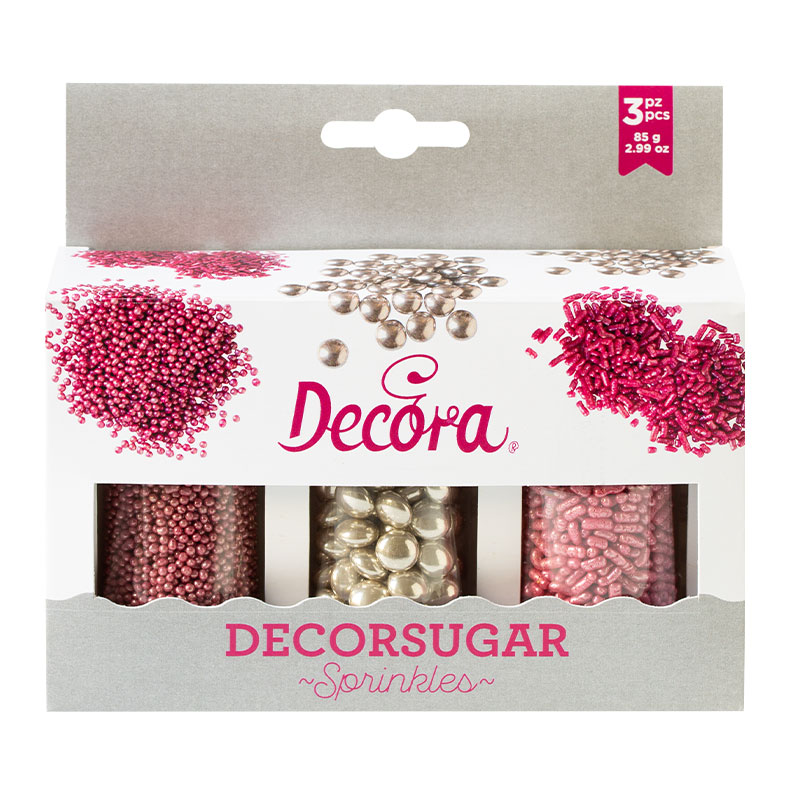  Foto: DECORA - Set Decor Mix argento e rosa 85 GR.